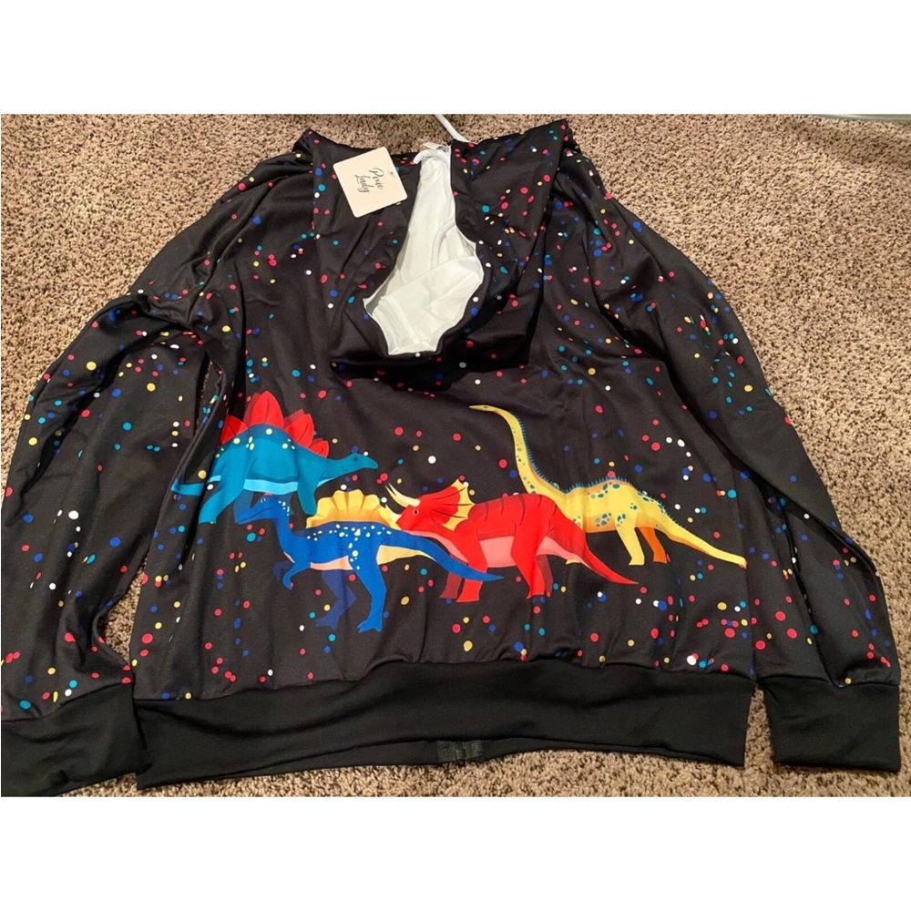 Colorful Dinosaur Hoodie